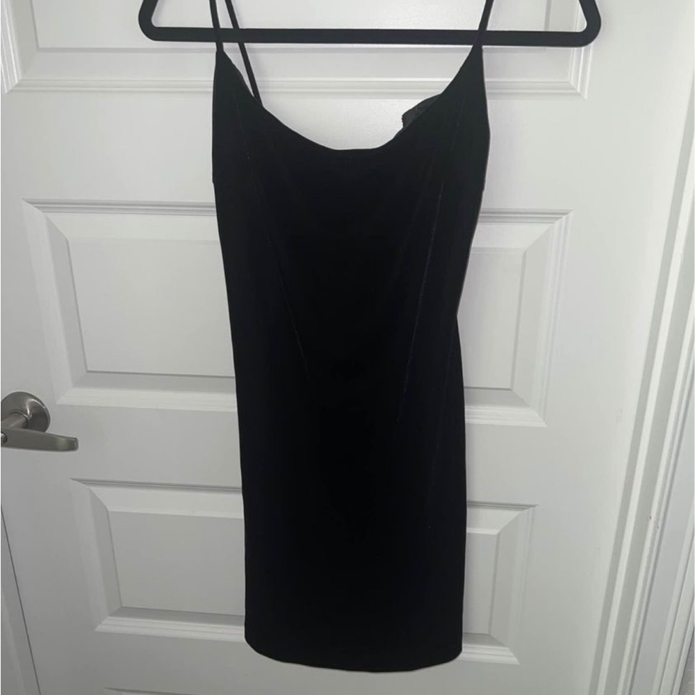 Vintage styled Black Velvet Cocktail Dress